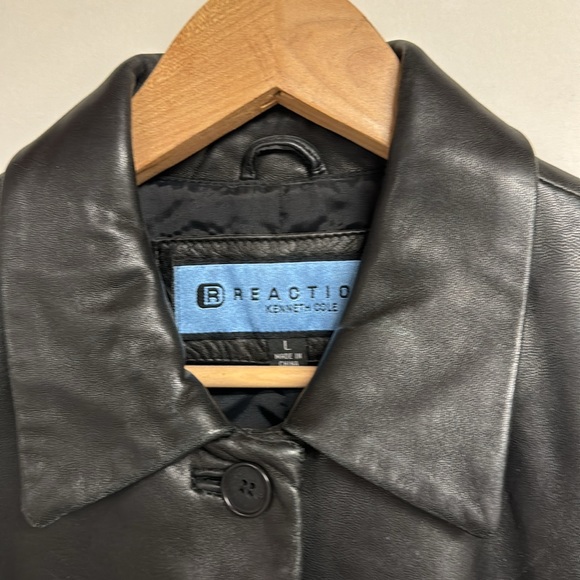 Kenneth Cole Reaction Leather Jacket Size Large - Picture 2 of 8